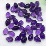 Amethyst 4X6 MM Cabs , Pack of 8 Pieces , AAA Quality Cabochons , African Amethyst cabochon , Loose stone . purple Amethyst Pear cabs