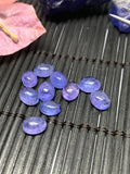 Pack of 10 Pcs Tanzanite Cabochon 6x8 mm Calibrated Size Code #T52 Weight 15 carat -Good Quality Natural Tanzanite Cabs