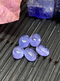 Pack of 5 Pcs Tanzanite Cabochon 5x7 mm Calibrated Size Code #T59 Weight 6 carat -Good Quality Natural Tanzanite Cabs