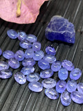 Pack of 5 Pcs Tanzanite Cabochon 4x6 mm Calibrated Size Code #T60 -Good Quality Natural Tanzanite Cabs