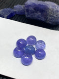 Tanzanite Cabochon  9mm Size Round Code #T65 -Good Quality Natural Tanzanite Round Cabs