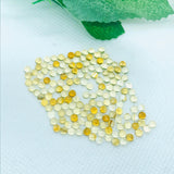 Citrine 3MM AA Quality Round Cabochons , yellow color cabs, Natural Citrine Cabs , Pack of 10 pcs