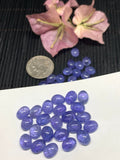 Tanzanite Cabochon Oval 7x9 mm Calibrated Size Code #T73 -Good Quality Natural Tanzanite Cabs- Tanzanite Loose Stones