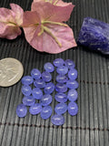 Tanzanite Cabochon Oval 7x9 mm Calibrated Size Code #T77 -AAA Quality Natural Tanzanite Cabs- Tanzanite Medium Purple Color