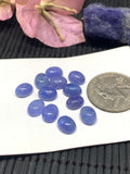 Tanzanite Cabochon Oval 7x9 mm Calibrated Size Code #T78 -AAA Quality Natural Tanzanite Cabs- Tanzanite Purple Color