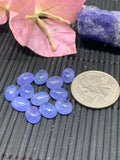 Tanzanite Cabochon Oval 7x9 mm Calibrated Size Code #T78 -AAA Quality Natural Tanzanite Cabs- Tanzanite Purple Color