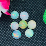 Ethiopian Opal 9MM  Cabochon  Code E#37- Weight 2.5 cts  AAAA Quality  Ethiopian Opal Round Cabs , Pack of 1 PC Video Available.