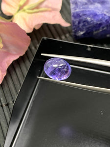 8x10 mm Tanzanite Cabochon Oval Calibrated Size Code #T112A Weight 4 carat -4A Quality Natural Tanzanite Cabs