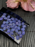 Tanzanite 6x4mm Cabochon AA Quality Natural Tanzanite Cabs- Tanzanite Loose Stone, pack of 8 pc