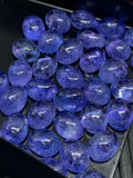 6x8 mm Tanzanite Cabochon Oval Calibrated Size Code #T199 -4A Super Quality Natural Tanzanite Cabs (1Piece)