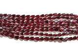 Garnet Faceted Pyramid shape , Size Approx 4x6MM- LENGTH 14 Inch1