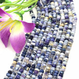 Peruvian Purple Opal Faceted Rondelles 4.5-5MM mm size, Super Quality ,  Peruvian Opal beads