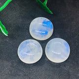 15MM MOONSTONE ROUND CABOCHON , Pack of 1 pcs. Blue Fire Moonstone cabs  . Moonstone Loose Cabs, Origin India .