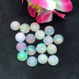 8MM Ethiopian Opal Round Pack 2 Pcs- AAA Quality Opal Cabochon - Ethiopian Opal Round Cabochon