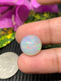 Ethiopian Opal Cabochon 13 mm Size Code #ET17 - Weight 7.5 cts  AAA Quality Opal Cabochon - Natural Ethiopian Opal Cabs- Video Available