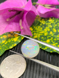 Ethiopian Opal Cabochon 13 mm Size Code #ET17 - Weight 7.5 cts  AAA Quality Opal Cabochon - Natural Ethiopian Opal Cabs- Video Available