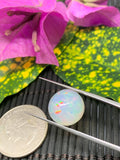 Ethiopian Opal Cabochon 13 mm Size Code #ET17 - Weight 7.5 cts  AAA Quality Opal Cabochon - Natural Ethiopian Opal Cabs- Video Available