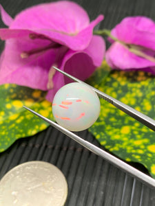 Ethiopian Opal Cabochon 12.50 mm Size Code #ET22 - Weight 7.5 cts  AAA Quality Opal Cabochon - Natural Ethiopian Opal Cabs- Video Available