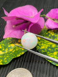 Ethiopian Opal Cabochon 12.50 mm Size Code #ET22 - Weight 7.5 cts  AAA Quality Opal Cabochon - Natural Ethiopian Opal Cabs- Video Available