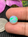 Ethiopian Opal Cabochon 9.5mm Size Code #ET29 - Weight 2.5 cts AAA Quality Opal Cabochon - Natural Ethiopian Opal Cabs- Video Available