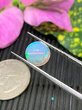 Ethiopian Opal Cabochon 9.5mm Size Code #ET29 - Weight 2.5 cts AAA Quality Opal Cabochon - Natural Ethiopian Opal Cabs- Video Available