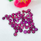 3MM Rhodolite Garnet Round Faceted  ,Pack of 8 pcs - Rhodolite Garnet Cut Cabochon - Garnet Loose Stone -AAA Quality Stones , Purple Garnet