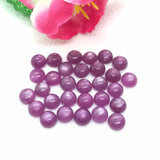 Pink Sapphire 7MM Cabochon , sapphire cabs , Natural Pink Sapphire , Loose precious stone cabs. pack of 2 Pcs