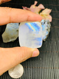 Moonstone Cabochon 35X21 mm Big Size Code S61 Weight 22.65 gm AAA Quality - Natural Rainbow Moonstone Cabochon Origin India