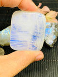 Moonstone Cabochon 41x25 mm Big Size Code S77 Weight 23.30 gm AAA Quality - Natural Rainbow Moonstone Cabochon Origin India