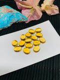 5 Pcs Citrine Cabochon 6x8 mm size - AA Quality Dark Color Citrine Oval Cabochons - Natural Citrine Cabs- Pack of 5 Pcs