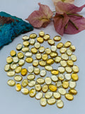 5 Pcs Citrine Cabochon 7x9 mm size - AA+ Quality Citrine Oval Cabochons - Natural Citrine Cabs- Pack of 5 Pieces