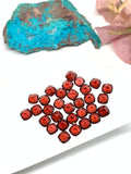 Garnet Cushion Faceted  6x6 mm- Code #G1 - Garnet Square Cut - Garnet Loose Stone - AAA Quality Stones- Pack of 2 Pieces