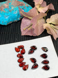 Garnet Faceted Pear stone 7X9 mm size - Code #G2 - Garnet Cut Stone -Natural Garnet Loose Stone - AAA Quality Stones- Pack of 5 Pieces