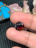 Garnet Round Faceted 11 mm size - Weight 5.50 cts -Natural Garnet Loose Stone - AAA Quality Stones- Pack of 1 Piece