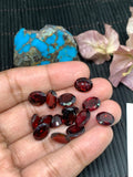 Garnet Oval Faceted 8x10 mm size - Code #G8 -Garnet Cut Stone -Natural Garnet Loose Stone - AAA Quality Stones- Pack of 1 Piece