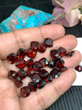 Garnet Cushion Faceted 8x8 mm- Code #G15 - Garnet Square Cut - Garnet Loose Stone - AAA Quality Stones- Pack of 2 Pieces