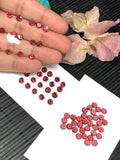4MM Rhodolite Garnet Round Faceted -Garnet Cut Stone -Natural Garnet Loose Stone - AAA Quality Stones- pack of 8 Pcs