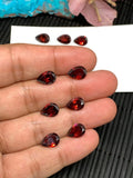 Garnet Pear Faceted 7X9 mm size Cut stone - - Natural Garnet Loose Stone - AAA Quality Stones-