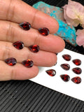 Garnet Pear Faceted 7X9 mm size Cut stone - - Natural Garnet Loose Stone - AAA Quality Stones-