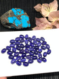 4 Pcs Iolite Oval Cabochon 5x7 mm size Code #i16 Dark Blue Color- AAA Quality  Natural Iolite Cabs  (Pack of 4 Pieces )