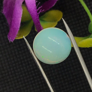 Ethiopian Opal 13MM  Cabochon  Code E#18- Weight 5 cts  AAA Quality  Ethiopian Opal Round Cabs , Pack of 1 PC