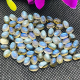 Labradorite Oval 4X6 MM Cabs. Natural Blue Fire Cabs , Gemstone cabs pack of 6 pc , Gemstone cabs