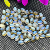 Labradorite Oval 4X6 MM  Cabs. Natural Blue Fire Cabs , Gemstone cabs pack of 6 pc , Gemstone cabs