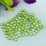 4MM Peridot Round Cabs , pack of 8 Pc. Natural Peridot Cabochon, loose gemstone cab . AA Quality