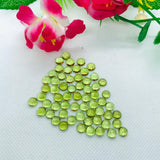 6MM Peridot Round Cabs , pack of 5 Pc. Natural Peridot cabochon, loose gemstone cab . Good Quality