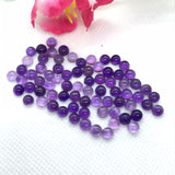 Amethyst 6MM Cabs AA Quality , Pack of 10 Pieces , African Amethyst cabochon , Loose stone . purple Amethyst cabs