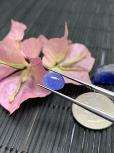 Tanzanite Cabochon 7X9 mm Calibrated Size Code #T34 Weight 2.5 carats -AAA Quality Natural Tanzanite Cabs