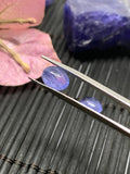 Matching Pair Tanzanite Cabochon 6x8 mm Calibrated Size Code #T58 Weight 3.5 carat -Good Quality Natural Tanzanite Cabs