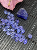 Pack of 5 Pcs Tanzanite Cabochon 4x6 mm Calibrated Size Code #T60 -Good Quality Natural Tanzanite Cabs