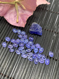 Pack of 5 Pcs Tanzanite Cabochon 4x6 mm Calibrated Size Code #T60 -Good Quality Natural Tanzanite Cabs